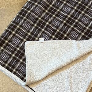 Plaid Sherpa Throw Blanket